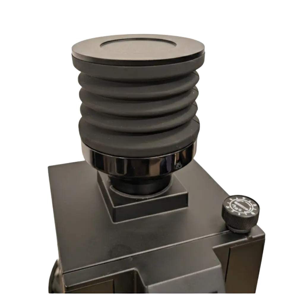 KM Single Dose Hopper mit Silikonbalg für Eureka Mignon Kaffeemühlen - Deckel und Bellow-System

